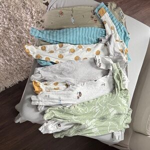 Carter's Kids One Pieces Footies - Green, Blue, Gray, White, Yellow